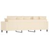 vidaXL 3-osobowa sofa, kremowa, 210 cm, tapicerowana aksamitem