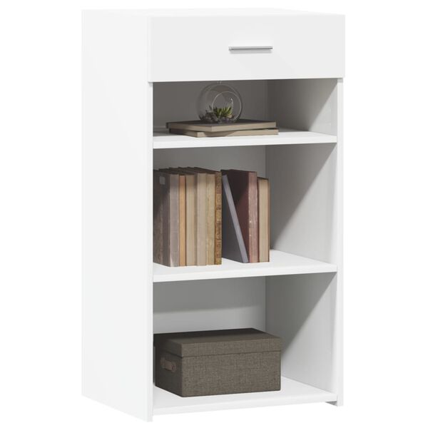 vidaXL Szafka, biała, 50x42,5x93 cm, materiał drewnopochodny