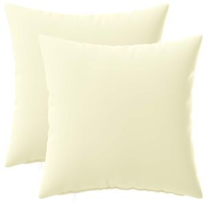 vidaXL Poszewka na poduszkę 2 pcs HEERLEN kremowy 30 x 30 cm Poliester