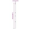 vidaXL Słupek ogrodzeniowy. 13 pcs Szary Stal