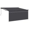 vidaXL Markiza wysuwana Antracyt 300 x 250 cm Poliester i aluminium
