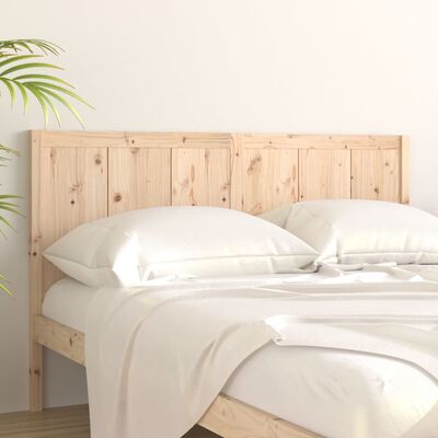 vidaXL Wezgłowie łóżka, 140,5x4x100 cm, lite drewno sosnowe