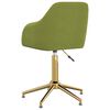 vidaXL Obrotowe krzesła stołowe, 4 szt., jasnozielone, obite aksamitem