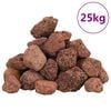 vidaXL Skała wulkaniczna, 25 kg, czerwona, 3-5 mm
