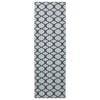 vidaXL Chodnik dywanowy ORIZ 1150 gsm Czarny wz&oacute;r siatkowy