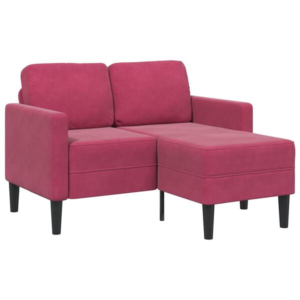 vidaXL Sofa 2-osobowa z szezlongiem w kształcie litery L