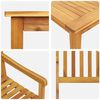 vidaXL Zestaw do jadalni w ogrodzie 7 pcs Brązowy Lite Drewno Akacji