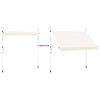 vidaXL Markiza zwijana ręcznie, 300 cm, kremowa