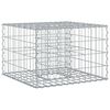vidaXL Podniesione ł&oacute;żko gabionowe 60 x 60 x 40 cm Stal Galwanizowana