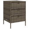vidaXL Szafka ogrodowa, szara, 55x59x80 cm, polirattan