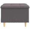 vidaXL Otoman z miejscem na przechowywanie Szary Sk&oacute;ra syntetyczna