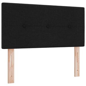 vidaXL Zagłówek Z zagłówkiem Czarny 100 cm Skóra ekologiczna