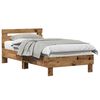 vidaXL Ramka ł&oacute;żka Stare drewno 193 x 95 x 88 cm Drewno inżynieryjne