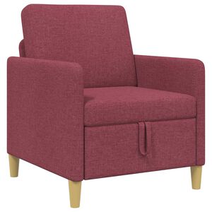 vidaXL Sofa z miejscem do przechowywania Czerwone wino 72 x 78 x 87 cm