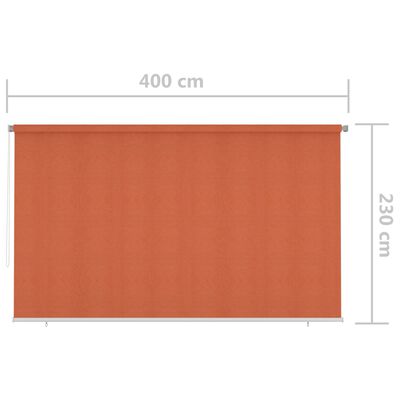 vidaXL Roleta zewnętrzna, 400x230 cm, pomarańczowa