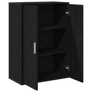 vidaXL Bufet Czarny Dąb 60 x 31 x 84 cm Drewno inżynieryjne