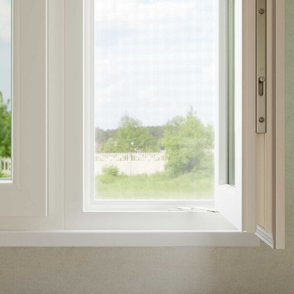 vidaXL Siatka na owady Biały 80 x 1000 cm Wł&oacute;kno szklane