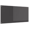 vidaXL Panel kuchenny Ciemnoszary 120 x 60 cm szkło hartowane
