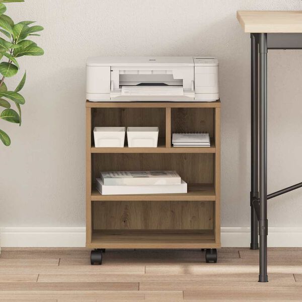 vidaXL Stojak na drukarkę dąb artisan 41 x 32 x 48 cm