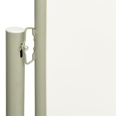 vidaXL Zwijana markiza boczna na taras, 200x600 cm, kremowa