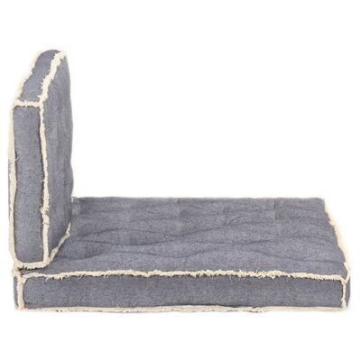 vidaXL Zestaw 2 poduszek na sofę z palet, niebieski
