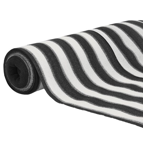 vidaXL Siatka cieniująca, antracytowo-biała, 1,8x25 m, HDPE, 150 g/m&sup2;