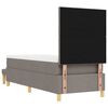 vidaXL Ł&oacute;żko sprężynowe z materacem Ciemnoszary 80 x 200 cm tkanina