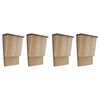 vidaXL Domki dla nietoperzy, 4 szt., 22 x 12 x 34 cm, drewniane