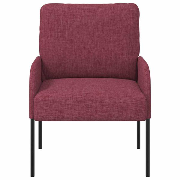 vidaXL Kanapy z poduszką 55cm Czerwone wino sklejka