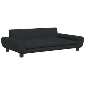 vidaXL Legowisko dla psa, czarne, 100x54x33 cm, aksamitne
