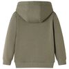 Bluza dziecięca z kapturem, khaki, 128