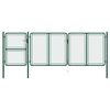 vidaXL Brama ogrodowa stalowa 400x125 cm zielona