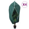 vidaXL Kaptury ochronne z suwakiem, 4 szt., 70 g/m&sup2;, 3,93x3 m