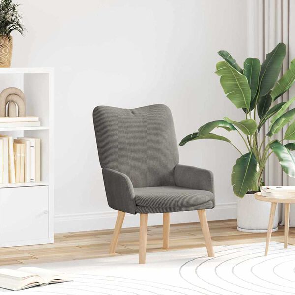 vidaXL fotel Jasnoszary 63 x 67 x 94 cm Tkanina sherpa