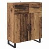 vidaXL Highboard z szufladą Stare drewno 69,5 x 34 x 180 cm