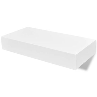 vidaXL Półki wiszące z szufladami, 2 szt., białe, 48 cm