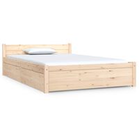 vidaXL Rama łóżka z szufladami, 120x190 cm