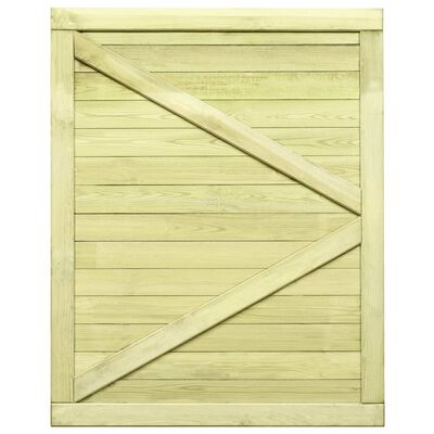 vidaXL Furtka ogrodowa, impregnowane drewno sosnowe, 125x100 cm
