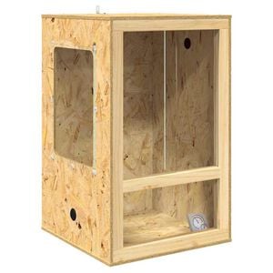 vidaXL Terrarium Brązowy 50 x 50 x 80 cm OSB