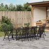 vidaXL Zestaw do jadalni w ogrodzie 9 pcs Antracyt