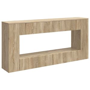 vidaXL Konsola Paski Dąb Sonoma 155 x 29 x 74 cm Drewno inżynieryjne