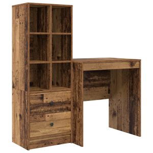 vidaXL Biurko Stare drewno 115,5 x 50 x 127 cm 2 szt.