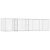 vidaXL Klatka dla psa Srebrny 800 x 200 x 200 cm Stal Galwanizowana