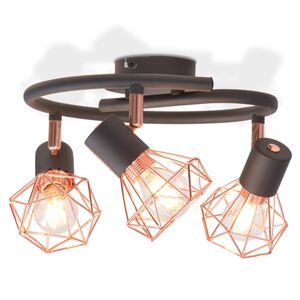 vidaXL Lampa sufitowa z 3 żar&oacute;wkami z diodami LED, 12 W