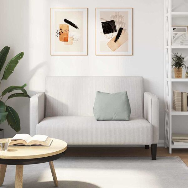 vidaXL Poduszka na plecy Jasnoszary 45 x 20 x 35 cm Tkanina sztruksowa