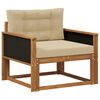 vidaXL Środkowa sofa ogrodowa naturalny