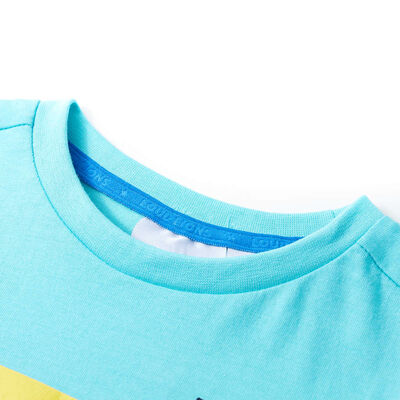 Koszulka dziecięca z krótkimi rękawami, błękitna, 92