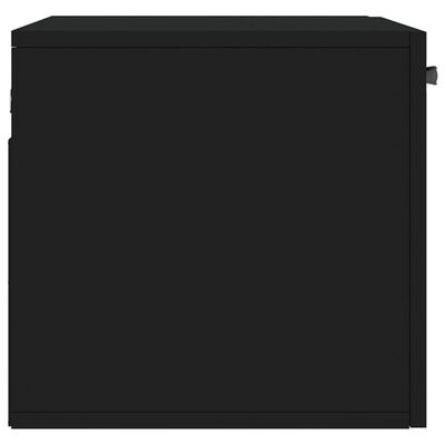 vidaXL Szafka wisząca, czarna, 60x36,5x35 cm, materiał drewnopochodny