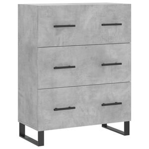 vidaXL Szafka, szarość betonu, 69,5x34x90 cm, materiał drewnopochodny