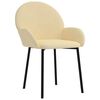 vidaXL Krzesła stołowe, 2 szt., kremowe, obite aksamitem